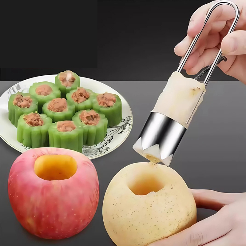 Kitchen Gadgets And Equipment - Aço inoxidável removedor de núcleo de