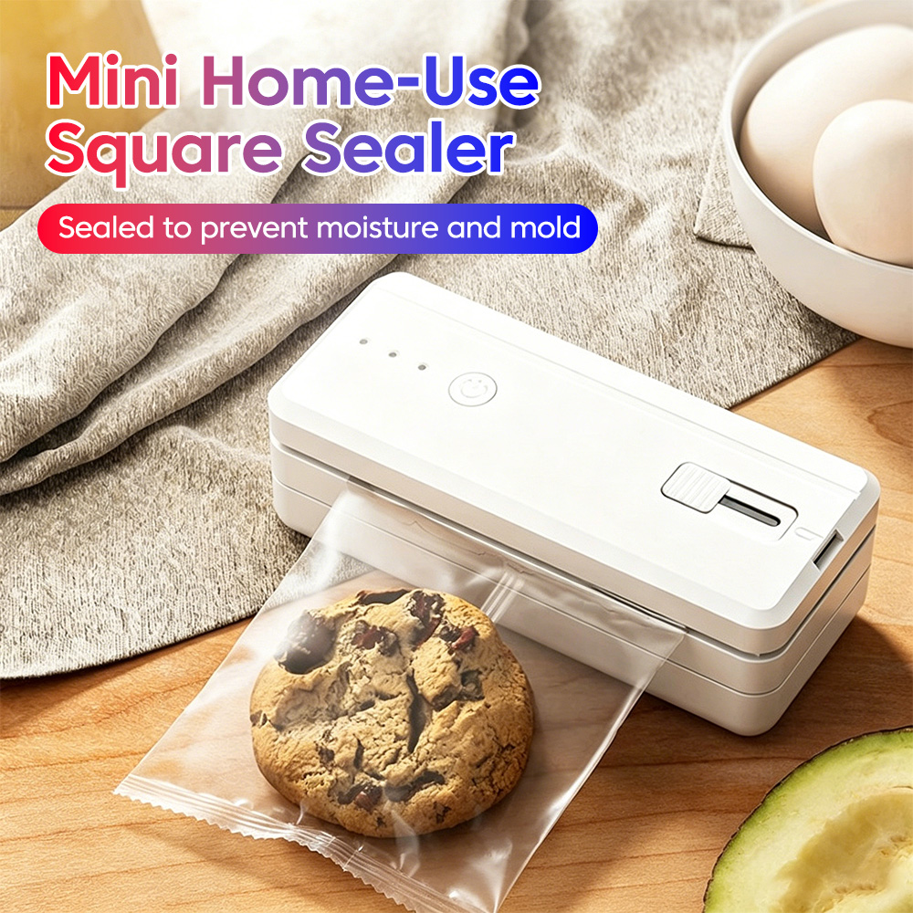 Kitchen Gadgets Machine - Mini seladora térmica magnética recarregável, portátil,