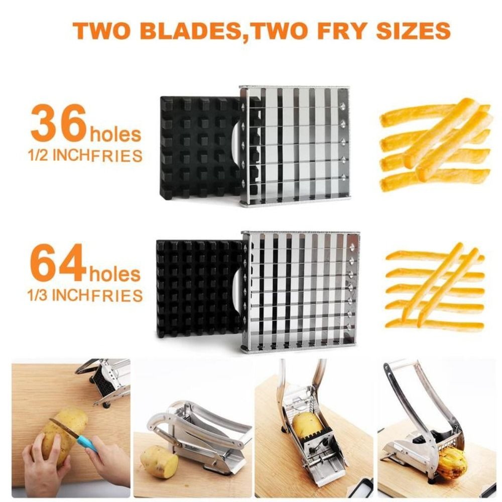 Kitchen Gadgets Machine - Manual de aço inoxidável French Fries
