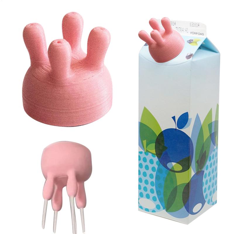 Kitchen Gadgets To 3D Print - Tampa de garrafa de leite tampa