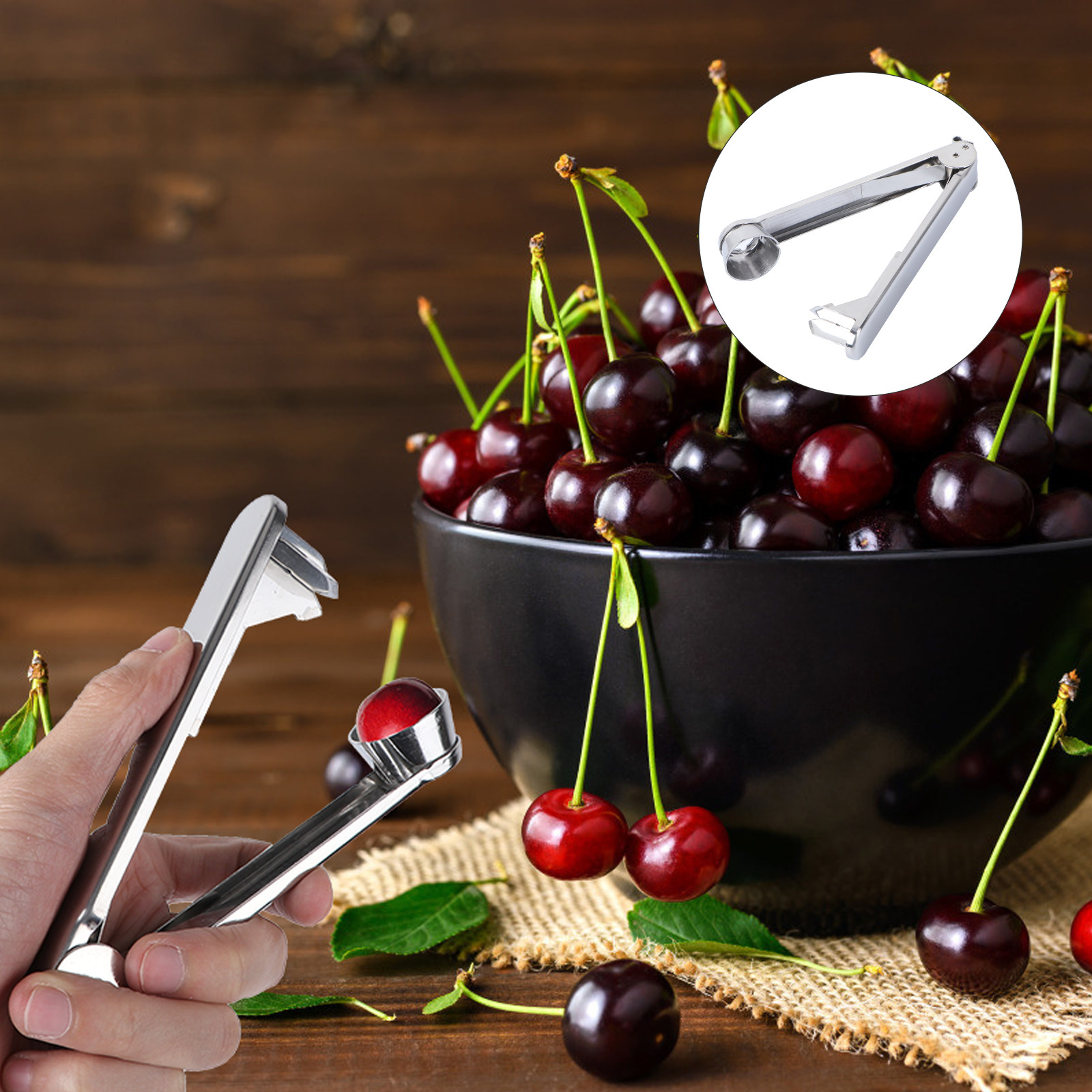 Kitchen Gadgets Healthy Eating - 1 unidade de descaroçador de cerejas