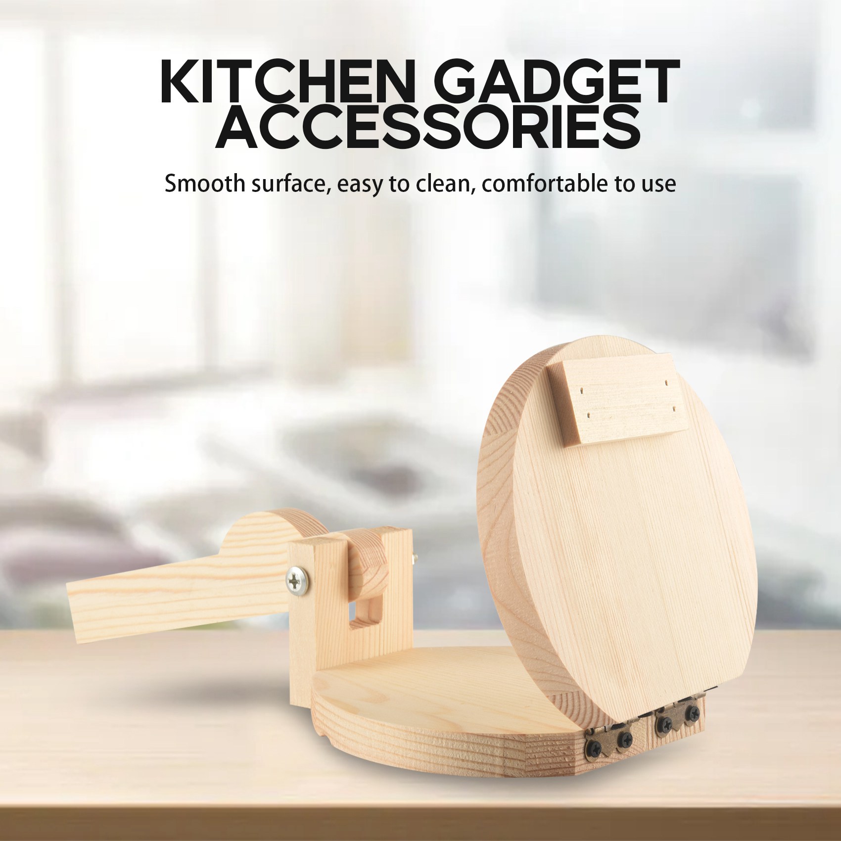 Prensa de Tortilla de Madeira  - Kitchen Gadgets Roti Maker avaliação e preço