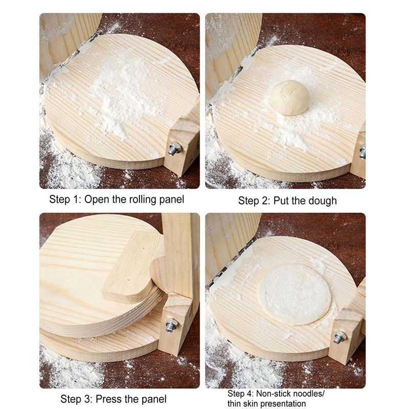 Prensa de Tortilhas de Madeira - Kitchen Gadgets Roti Maker avaliação e preço